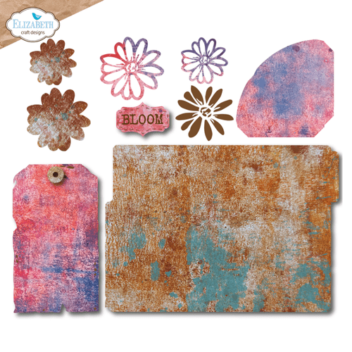 2263 Elizabeth Craft Designs - Craft Dies - In The Garden Bloom File Folder