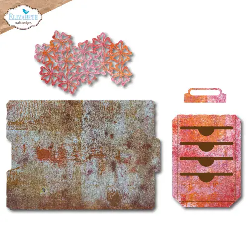 2264 Elizabeth Craft Designs - Craft Dies - In The Garden Floral Slots File Folder