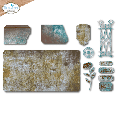 2266 Elizabeth Craft Designs - Craft Dies - In The Garden Plant Index Folder