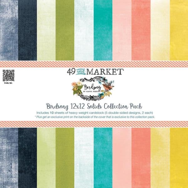 49 And Market - 12 x 12 Solids Collection Pack - Birdsong