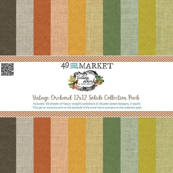 49 And Market 12x12 Solids Collection Pack - Vintage Orchard