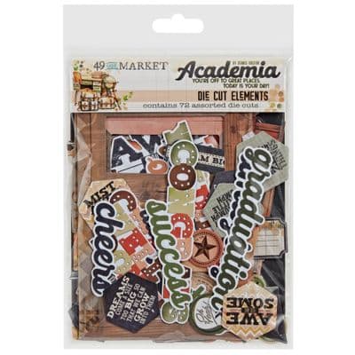 49 And Market Die Cut Elements - Academia