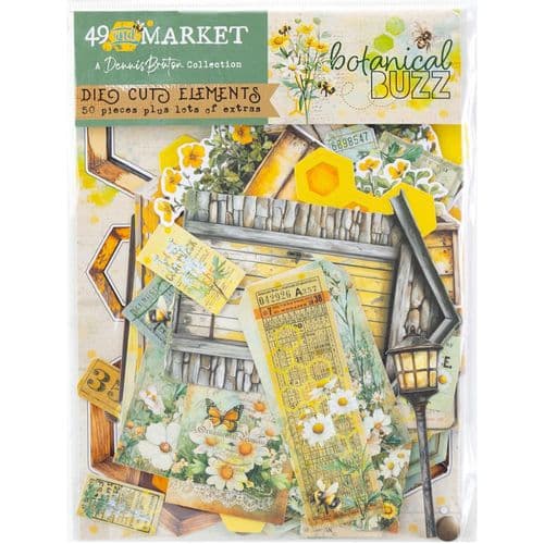 49 And Market - Die Cut Elements - Dennis Bruton Collection Botanical Buzz