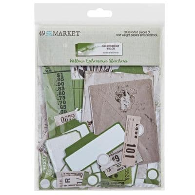 49 And Market Ephemera Stackers - Color Swatch - Willow