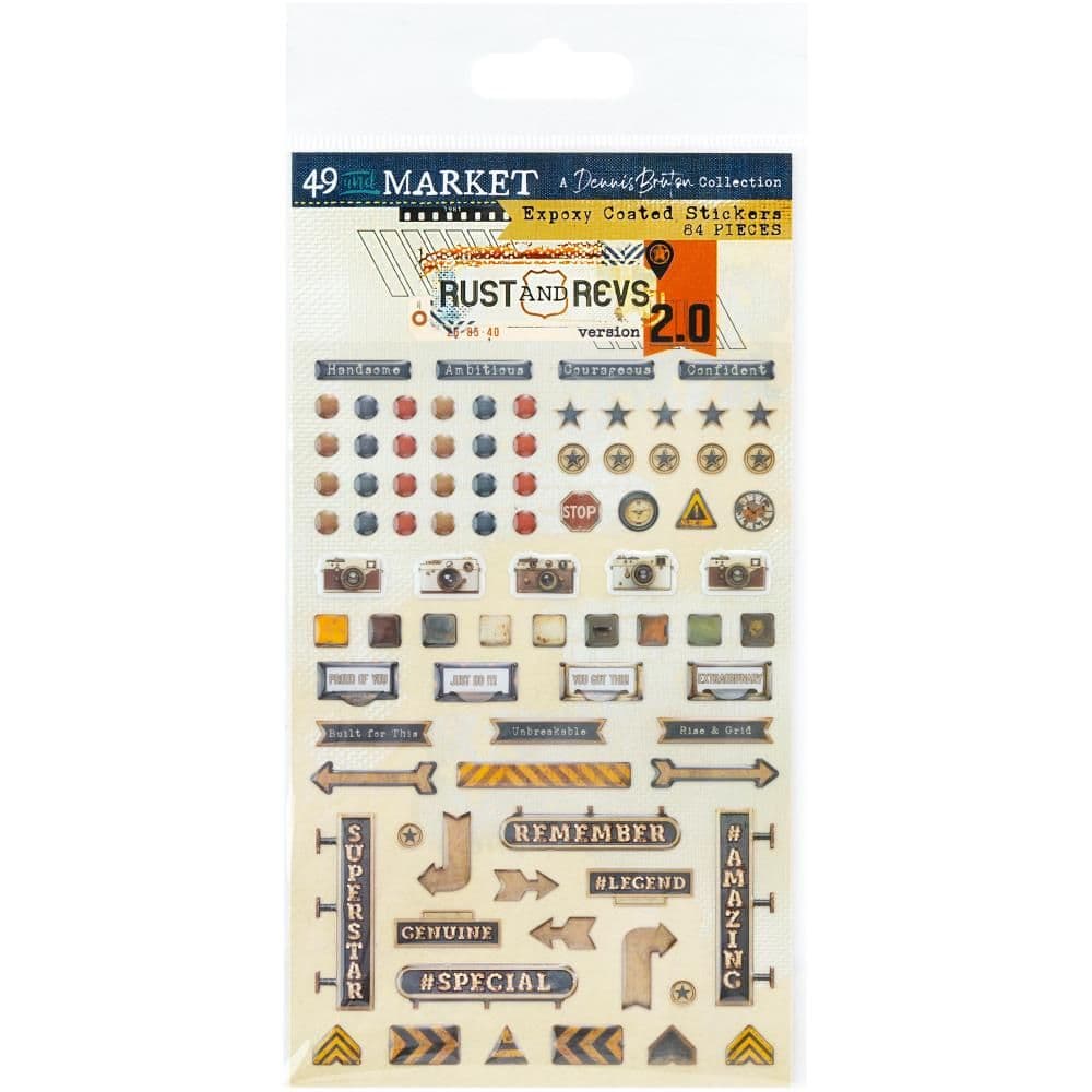 49 And Market Epoxy Coated Stickers - Rust and Revs 2 0