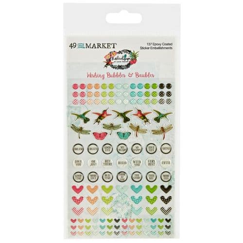 49 And Market Epoxy Stickers Wishing Bubbles & Baubles - Kaleidoscope