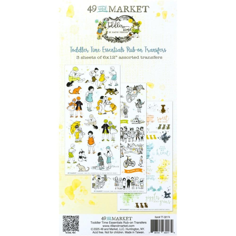 49 And Market Essentials Rub-On Transfer Set - Toddler Time