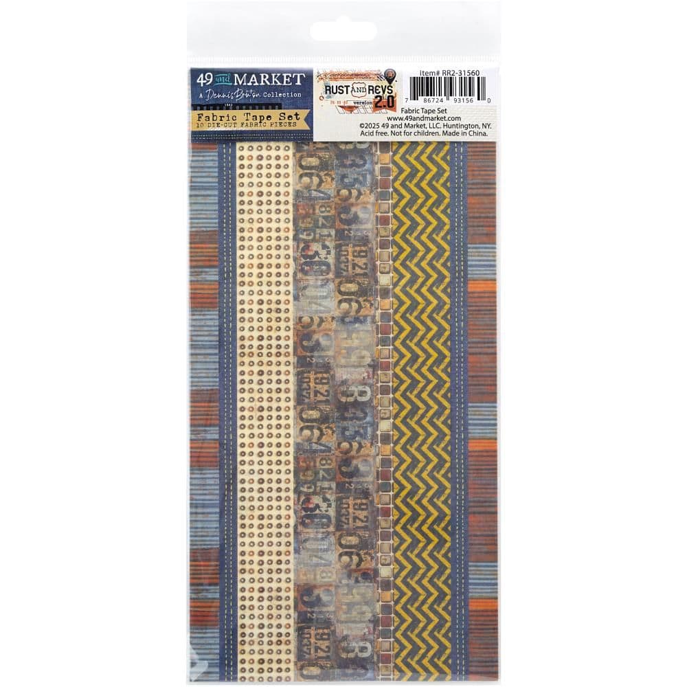 49 And Market Fabric Tape Set - Rust and Revs 2 0