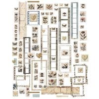 49 And Market - Laser Cut Outs Film Strip & Post - Faded Memory Lane
