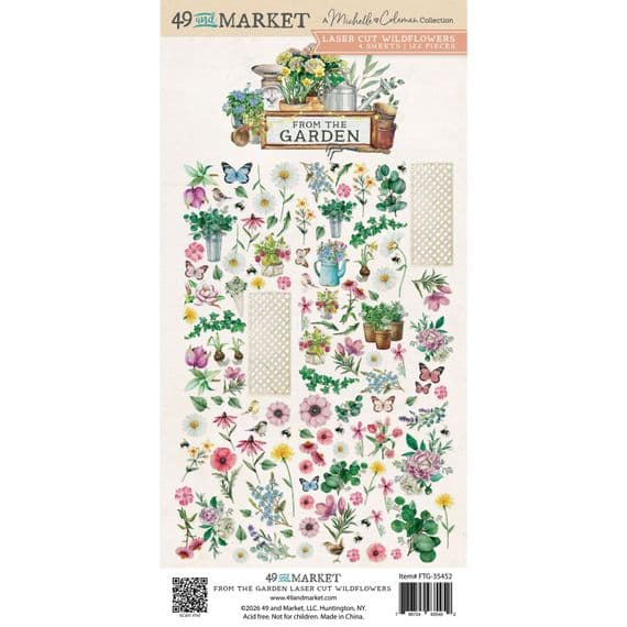 49 And Market - Laser Cut Outs - From the Garden -  Wildflowers
