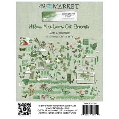 49 And Market Mini Laser Cut Elements - Color Swatch - Willow