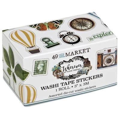 49 And Market Postage Washi Tape Stickers Roll Wherever