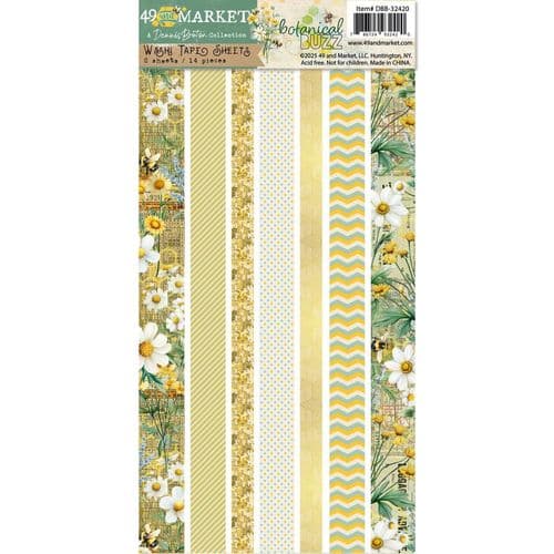 49 And Market - Washi Tape Sheets - Dennis Bruton Collection Botanical Buzz
