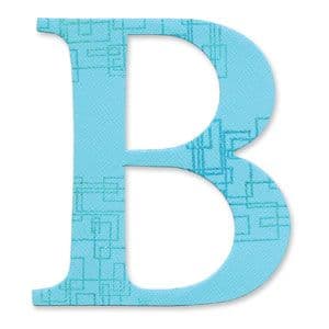 654717 Sizzix Bigz Alphabet Uppercase Die - Sassy Serif Letter B