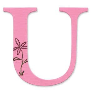 654736 Sizzix Bigz Die Alphabet Uppercase Die Sassy Serif Letter U