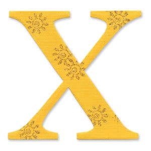 654739 Sizzix Bigz Alphabet Uppercase Die - Sassy Serif Letter X