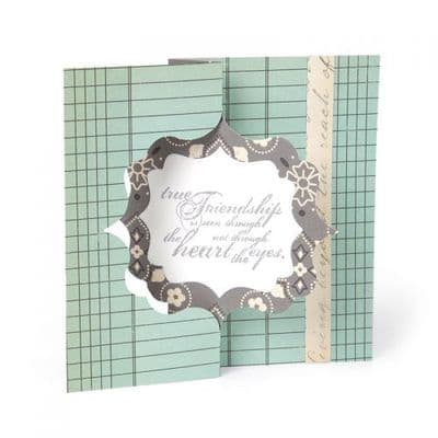 657588 - Sizzix Movers & Shapers L Die - Card, Fancy Frame Flip-its by Stephanie Barnard