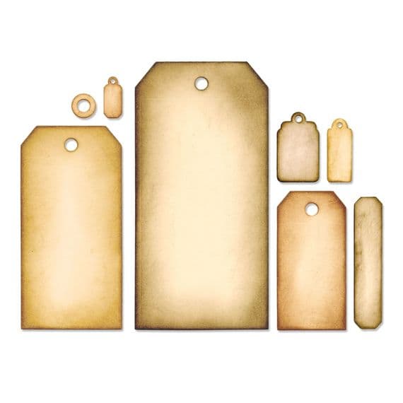 658784 Sizzix Framelits Die Set 8PK - Tag Collection by Tim Holtz