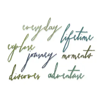 660217 - Sizzix® Thinlits® Die Set -Handwritten Journey by Tim Holtz
