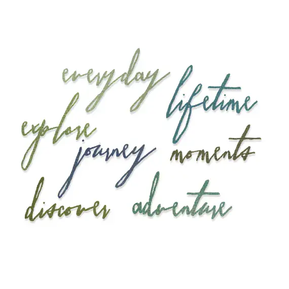 660217 - Sizzix® Thinlits® Die Set -Handwritten Journey by Tim Holtz