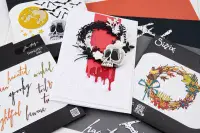 660958 -  Sizzix Thinlits Die Set 10PK Classic Halloween Handwriting by Tim Holtz