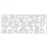 660991  Sizzix Bigz XL Alphabet Die - Billboard by Tim Holtz