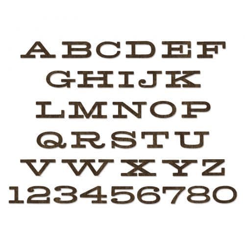 660991  Sizzix Bigz XL Alphabet Die - Billboard by Tim Holtz
