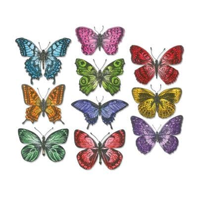 662269- Sizzix Thinlits Die Set 20PK - Flutter by Tim Holtz