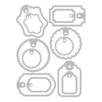 662423 - Sizzix® Thinlits® Die Set 12PK - Gift Tags by Tim Holtz