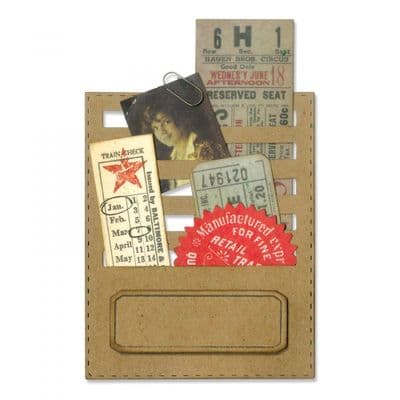 662697 - Sizzix® Thinlits® Die Set 17PK  Stitched Slots by Tim Holtz