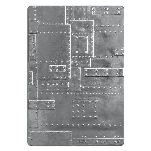 662717 - Sizzix 3-D Texture Fades Embossing Folder - Foundry by Tim Holtz