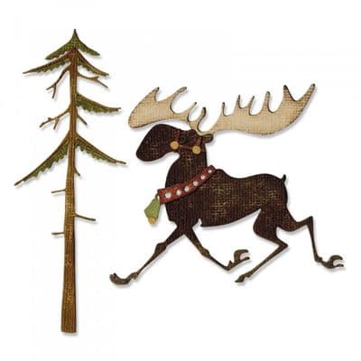 663103 - Sizzix® Thinlits® Die Set 7PK  Merry Moose by Tim Holtz®