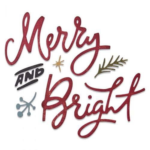664739 - Sizzix® Thinlits® Die Set 6PK – Merry & Bright by Tim Holtz®