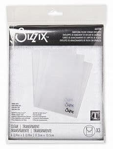 665500 - Sizzix Storage - Embossing Folder Storage Envelopes, 3PK by Tim Holtz