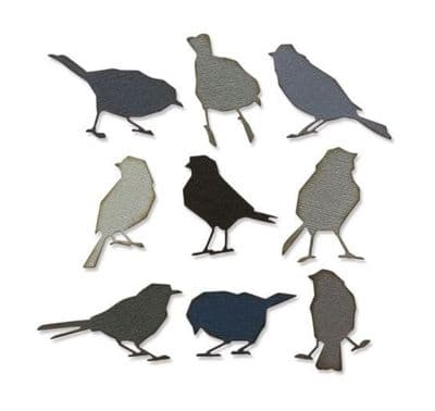 665861 - Sizzix® Thinlits® Die Set - 9PK Silhouette Birds
