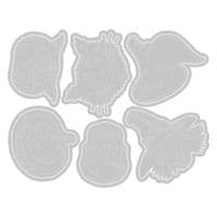 666000 - Sizzix Thinlits Die Set 12PK - Retro Halloween by Tim Holtz
