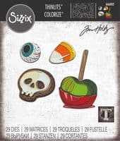 666002 - Sizzix Thinlits Die Set 29PK - Trick or Treat, Colorize by Tim Holtz