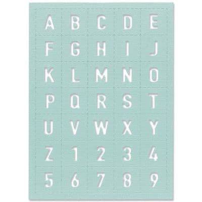 666043 - Sizzix Sizzix Thinlits Die Tile Alphanumeric by Eileen Hull