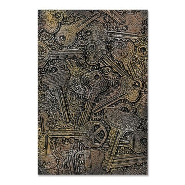 666279 - Sizzix 3-D Textured Impressions Embossing Folder - Keys by Eileen Hull