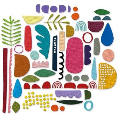 666280 - Sizzix Thinlits Die Set 43PK - Abstract Elements by Tim Holtz