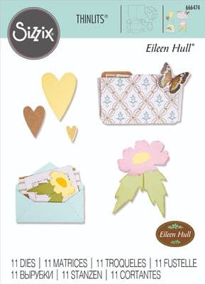 666474 - Thinlits Die Set 11PK - Envelope, Folder & Flowers by Eileen Hull