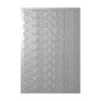 666511 Sizzix 3D Textured Impressions A5 Embossing Folder Lace by ...