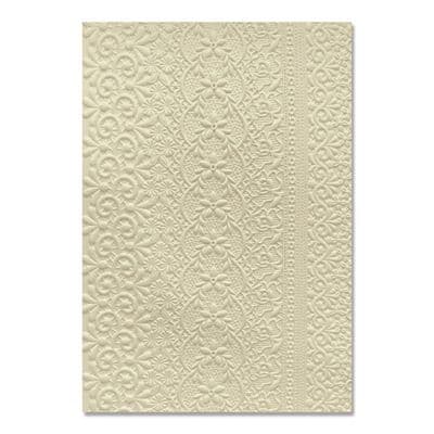 666511 Sizzix® 3D Textured Impressions® A5 Embossing Folder – Lace by Eileen Hull