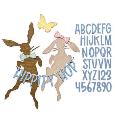 666562 - Sizzix® Thinlits® Die Set 41PK – Vault Hippity Hop by Tim Holtz