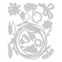 666563 - Sizzix® Thinlits® Die Set 14PK  Vault Funky Floral Wreath by Tim Holtz