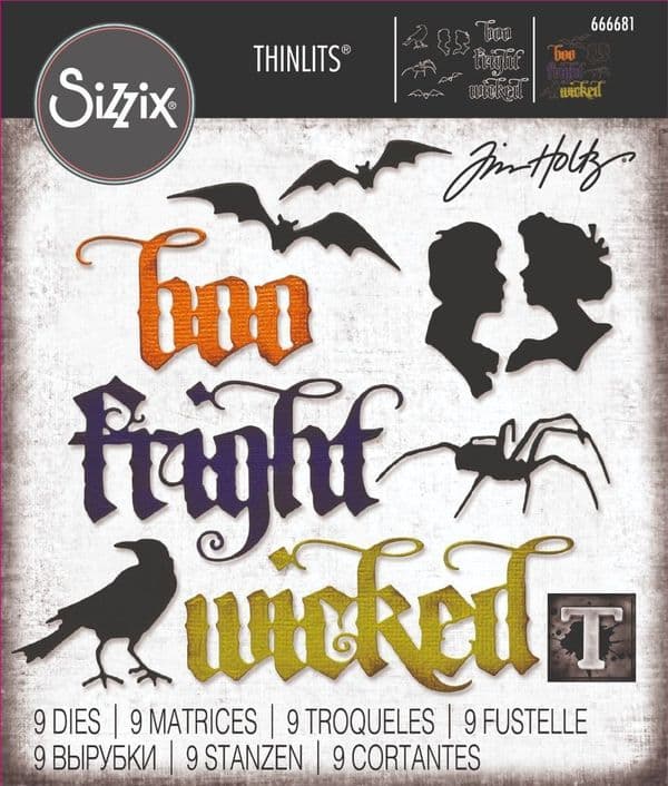 666681 - Sizzix® Thinlits® Die Set 9PK – Vault Gothic Portraits by Tim Holtz