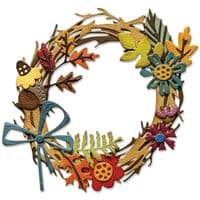 666682 - Sizzix® Thinlits® Die Set 14PK  Vault Foliage Wreath by Tim Holtz