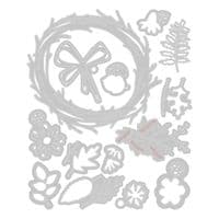 666682 - Sizzix® Thinlits® Die Set 14PK  Vault Foliage Wreath by Tim Holtz