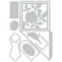 666768 Sizzix® Thinlits Die Set 10PK - Floral Pocket and Paperclips by Eileen Hull