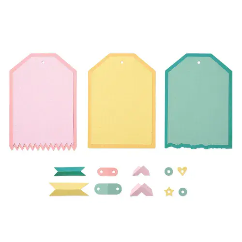 666826 Sizzix™ Thinlits® 17PK Die Set - Snap and Swap Large Tags by 49 and Market